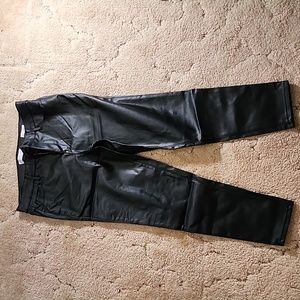 Pleather skinny pants size 10